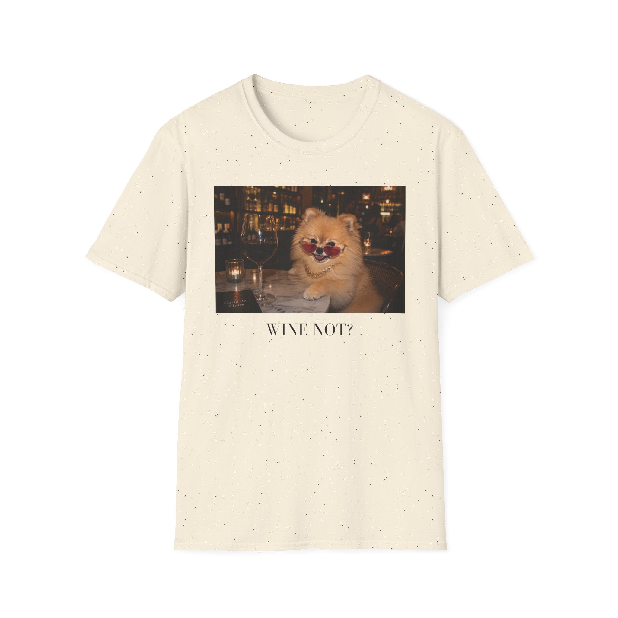 Wine Not? Pomeranian T-Shirt | Funny Dog Lover Tee