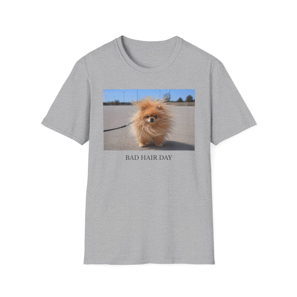 Bad Hair Day Pomeranian Shirt | Funny Dog Lover Unisex Tee