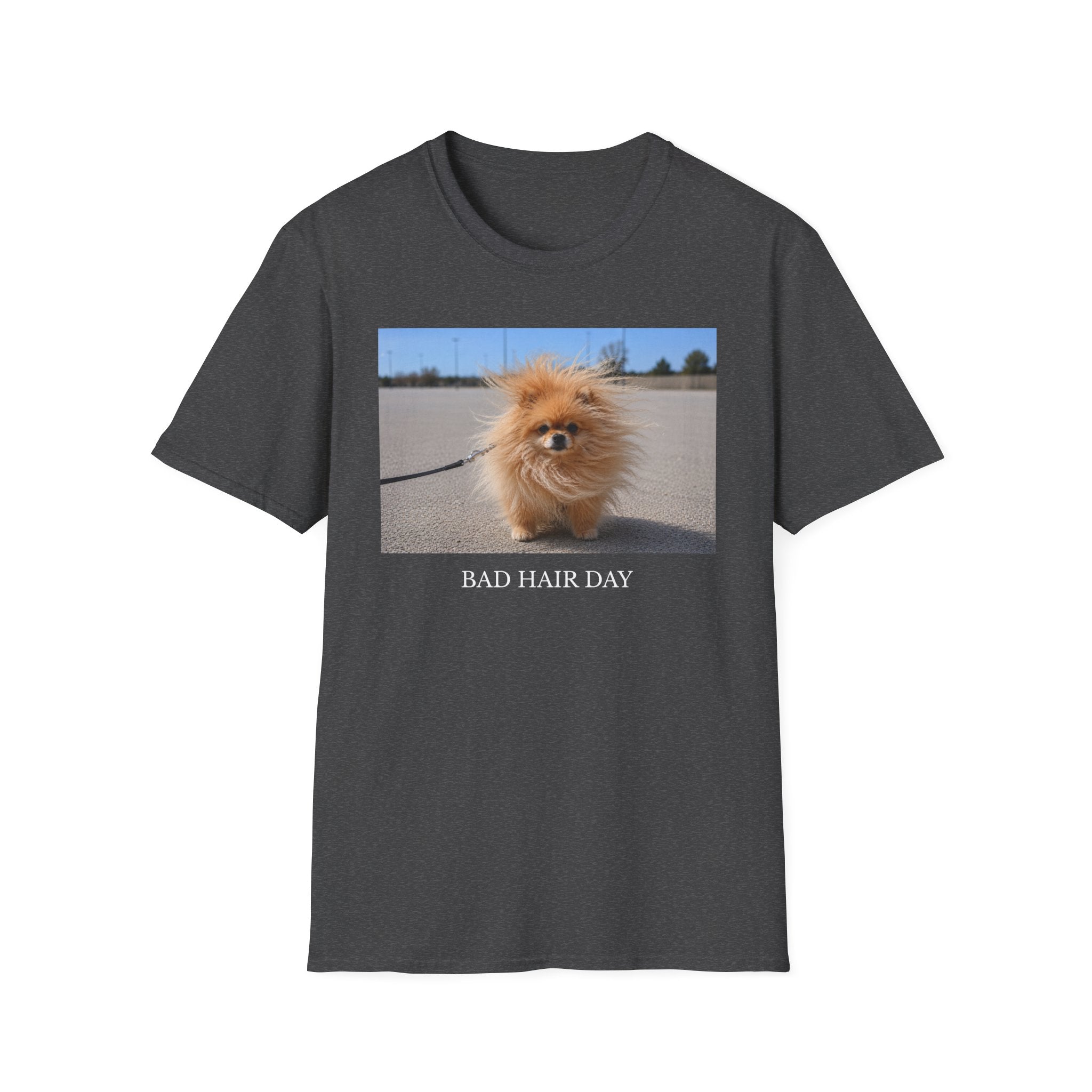 Bad Hair Day Pomeranian Shirt | Funny Dog Lover Unisex Tee