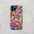 Floral Pomeranian iPhone Tough Case | Dual-Layer Protective Dog Phone Cover
