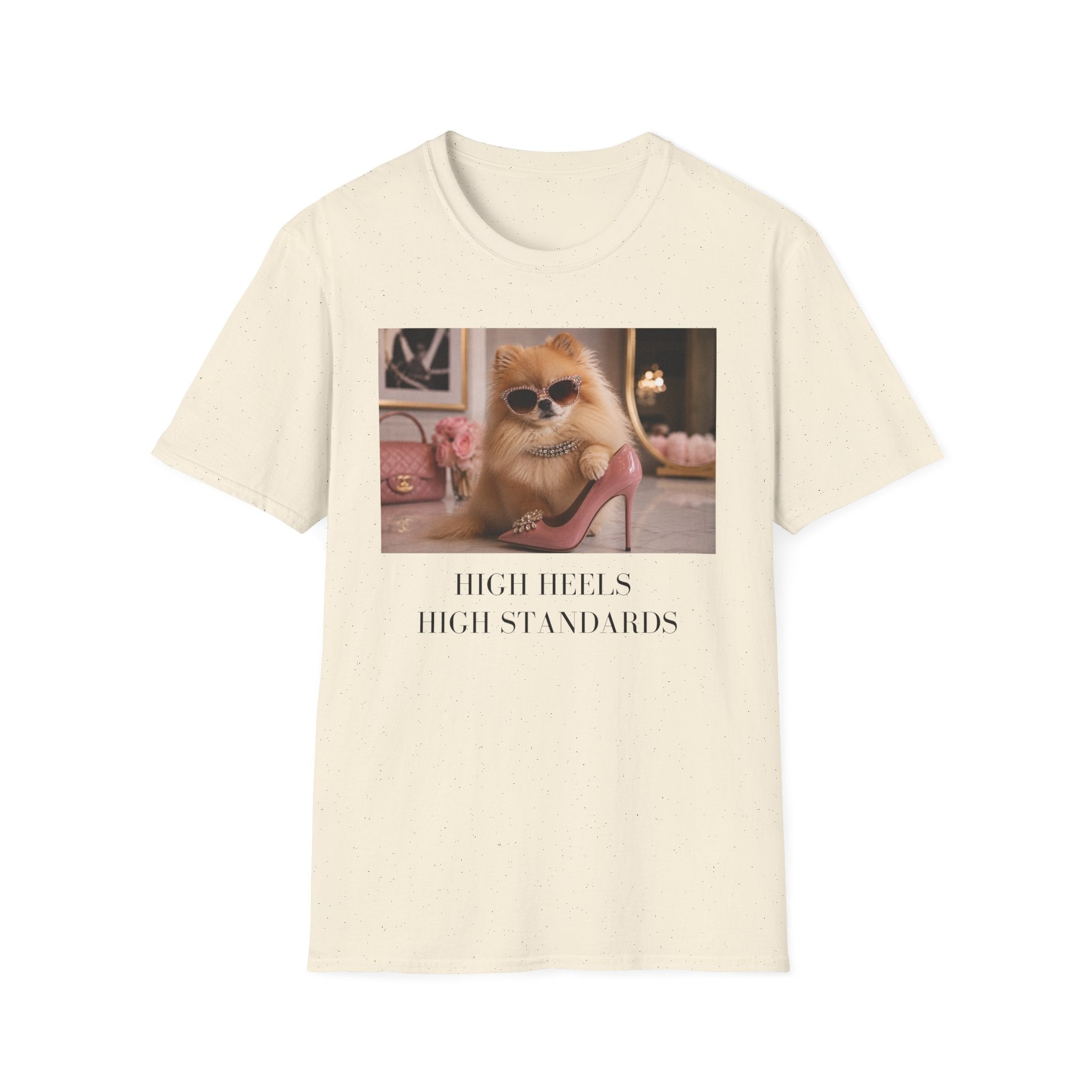 Pomeranian Shirt | High Heels High Standards Dog Mom Tee