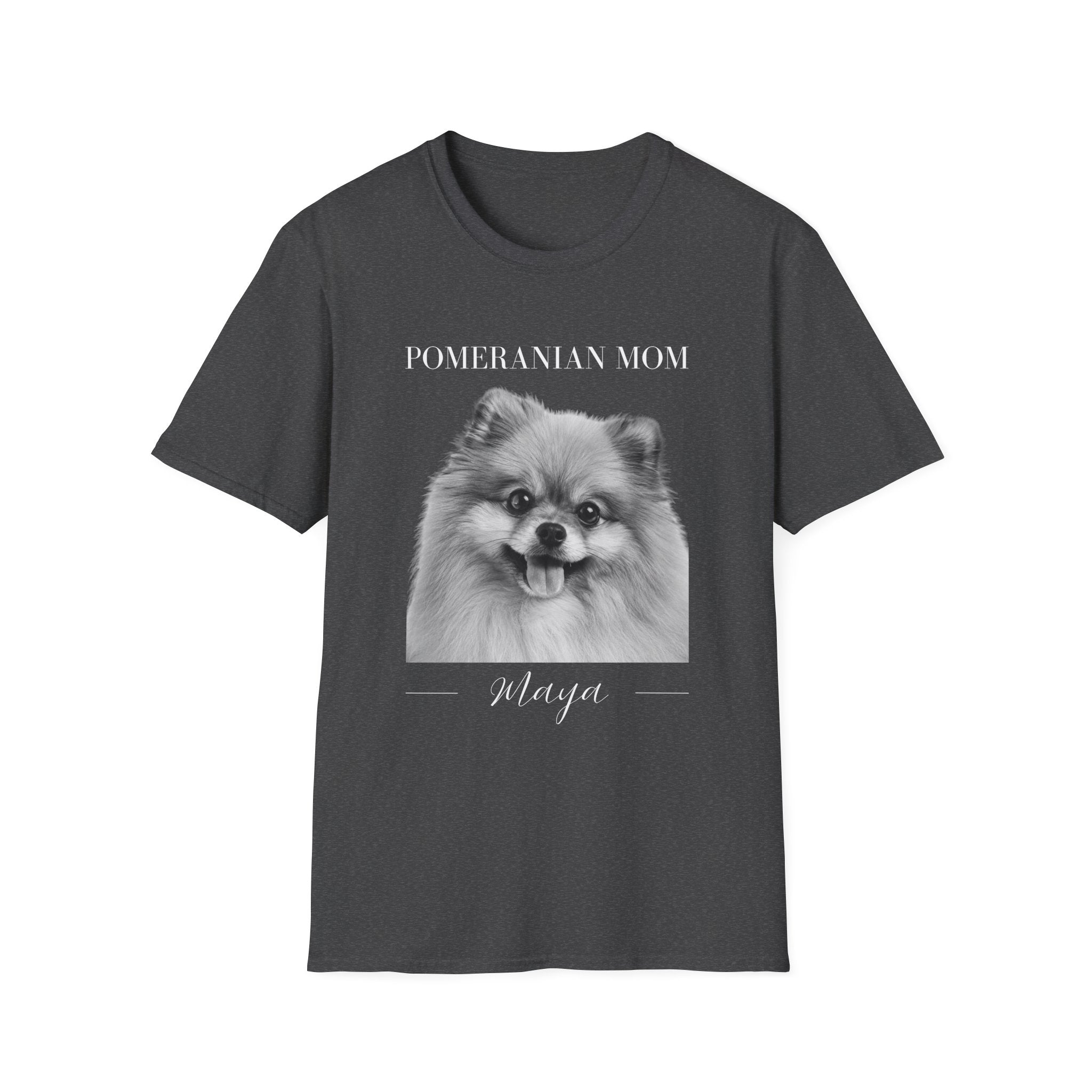 Custom Pomeranian T-Shirt | Personalized Dog Portrait & Name | Pomeranian Mom or Dad | Gift for Pomeranian Lovers