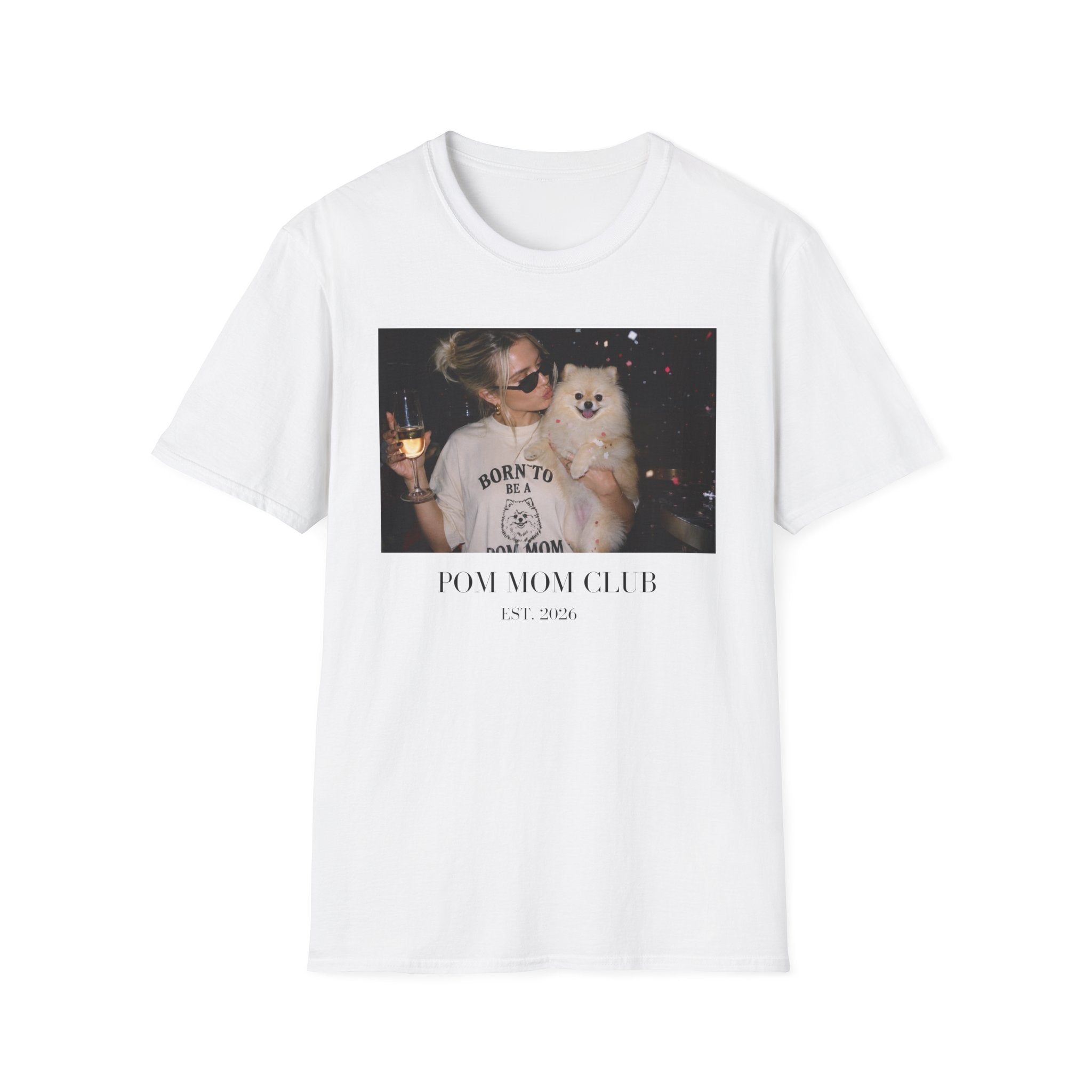 Pom Mom Club Shirt, Dog Mom Gift, Y2K Pomeranian Graphic Tee
