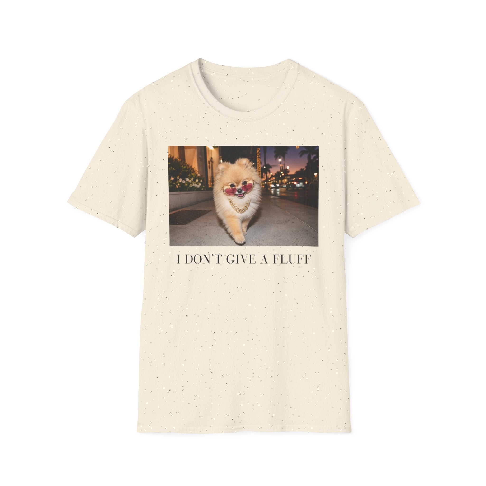 I Don’t Give a Fluff Pomeranian T-Shirt | Funny Dog Mom, Sarcastic Pet Lover Tee