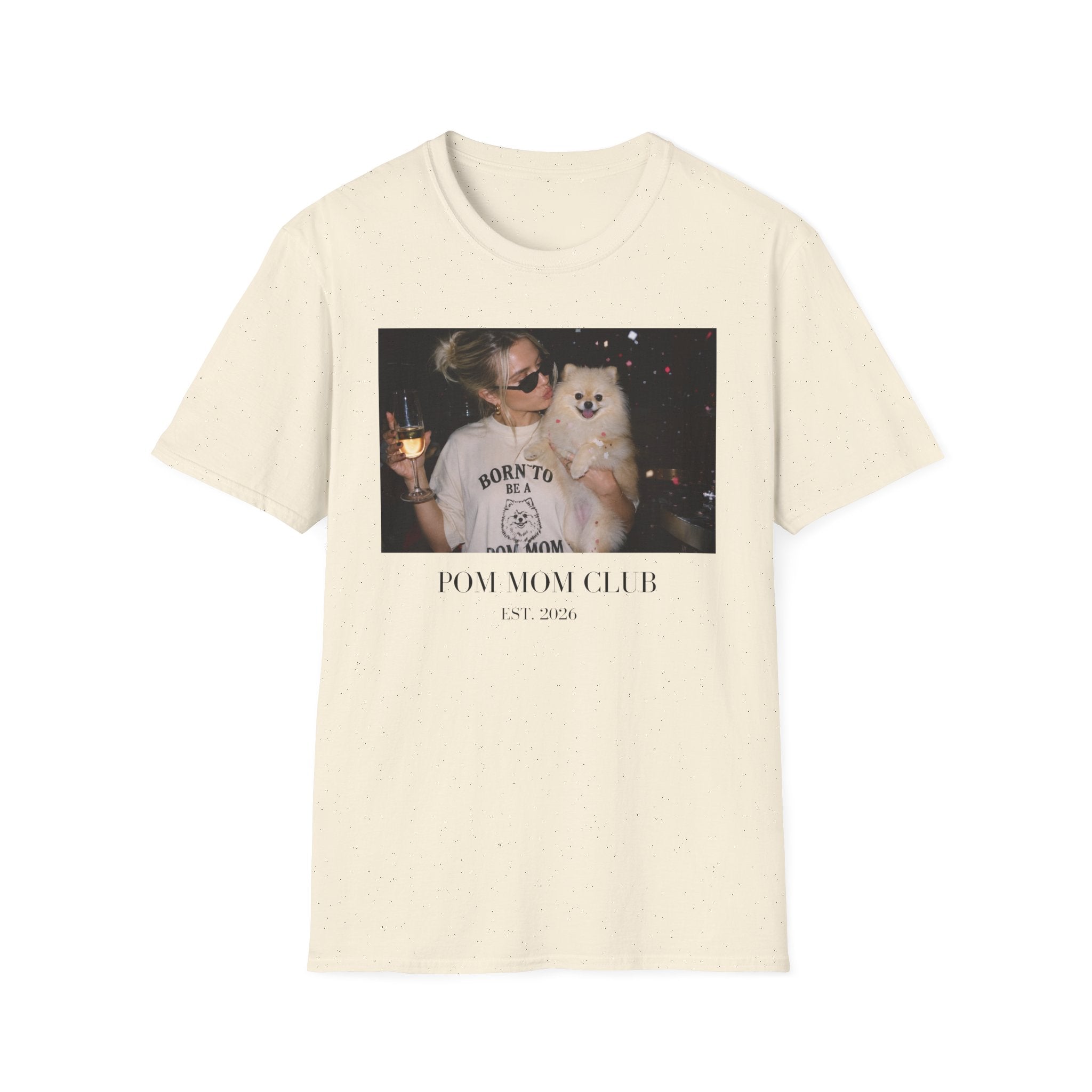 Pom Mom Club Shirt, Dog Mom Gift, Y2K Pomeranian Graphic Tee