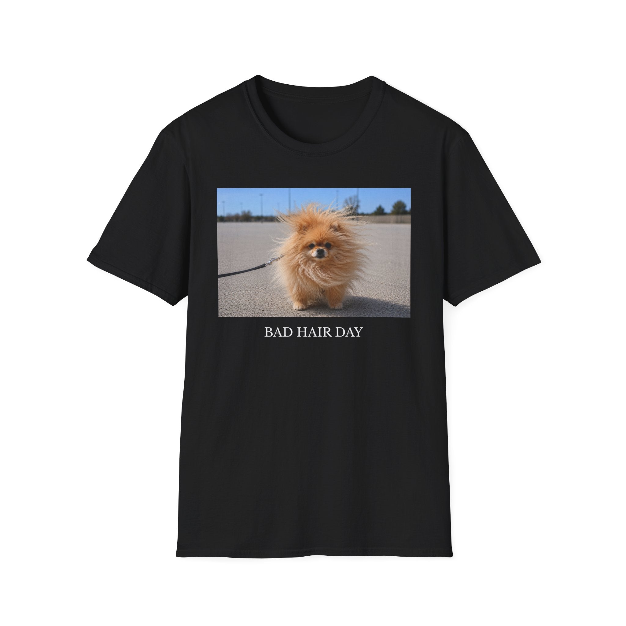 Bad Hair Day Pomeranian Shirt | Funny Dog Lover Unisex Tee