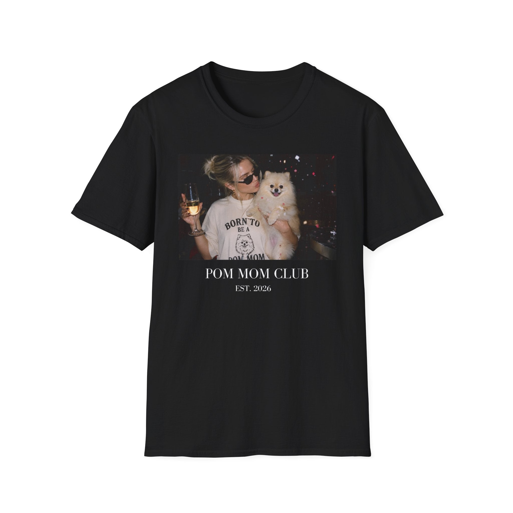 Pom Mom Club Shirt, Dog Mom Gift, Y2K Pomeranian Graphic Tee