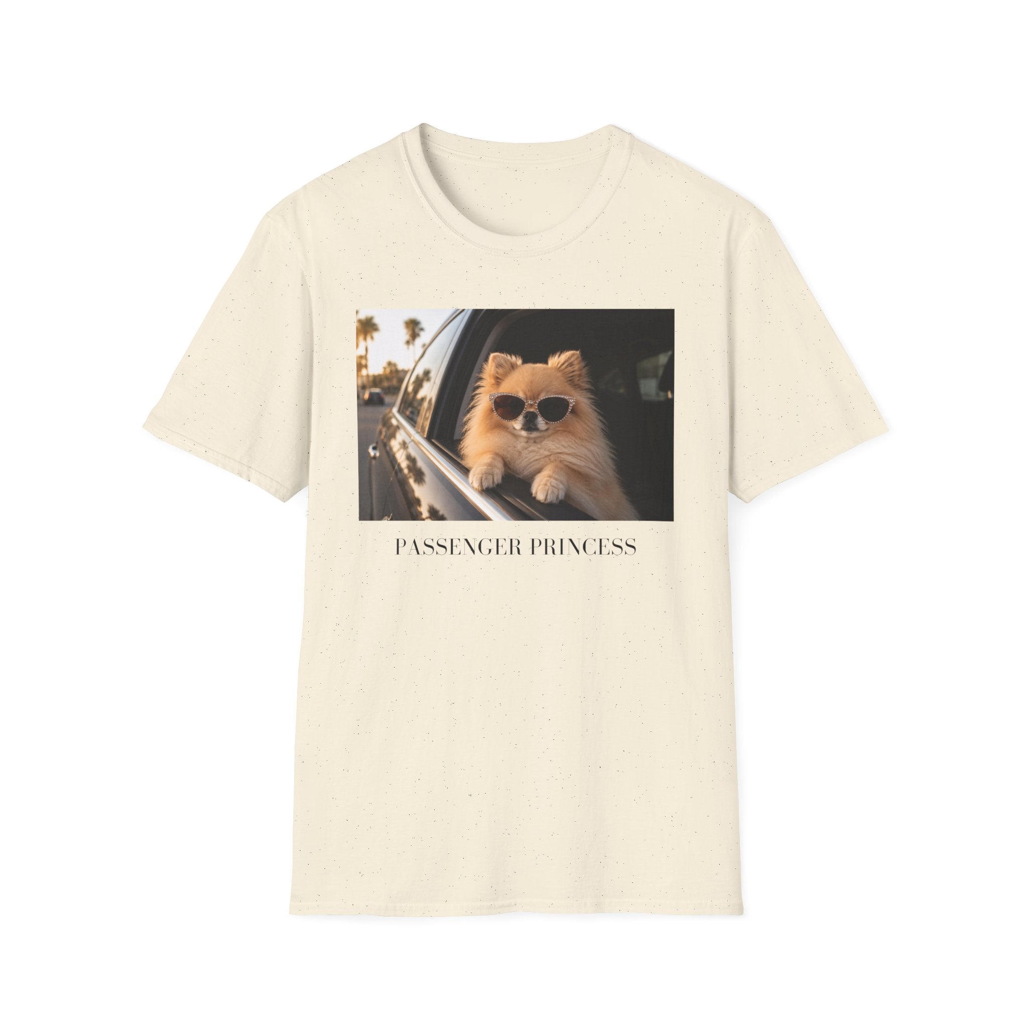 Passenger Princess Pomeranian Shirt | Dog Lover Road Trip Tee