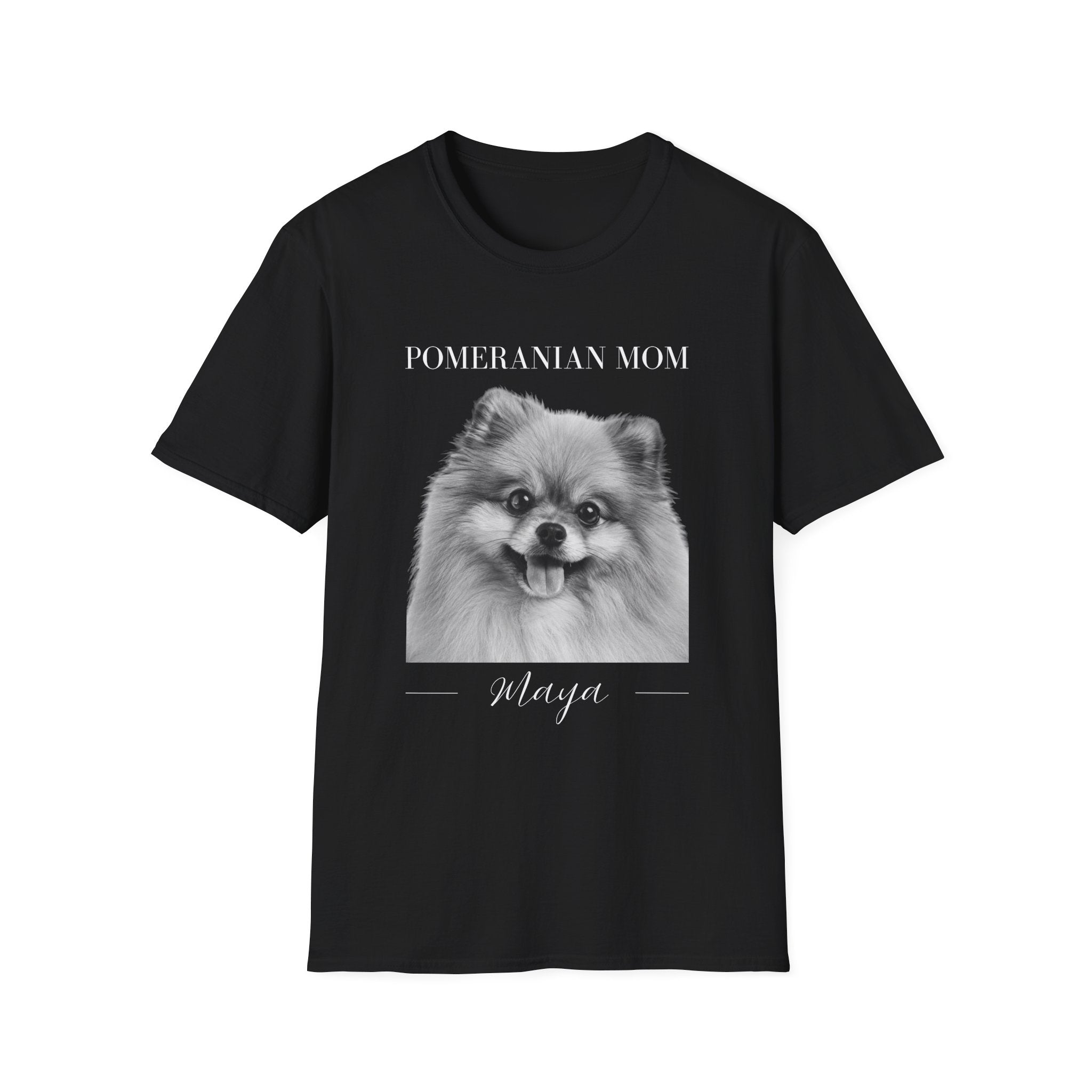Custom Pomeranian T-Shirt | Personalized Dog Portrait & Name | Pomeranian Mom or Dad | Gift for Pomeranian Lovers