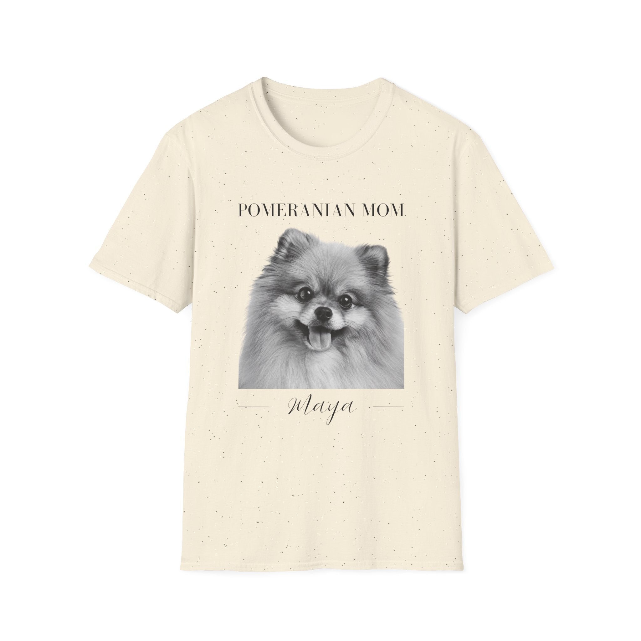Custom Pomeranian T-Shirt | Personalized Dog Portrait & Name | Pomeranian Mom or Dad | Gift for Pomeranian Lovers