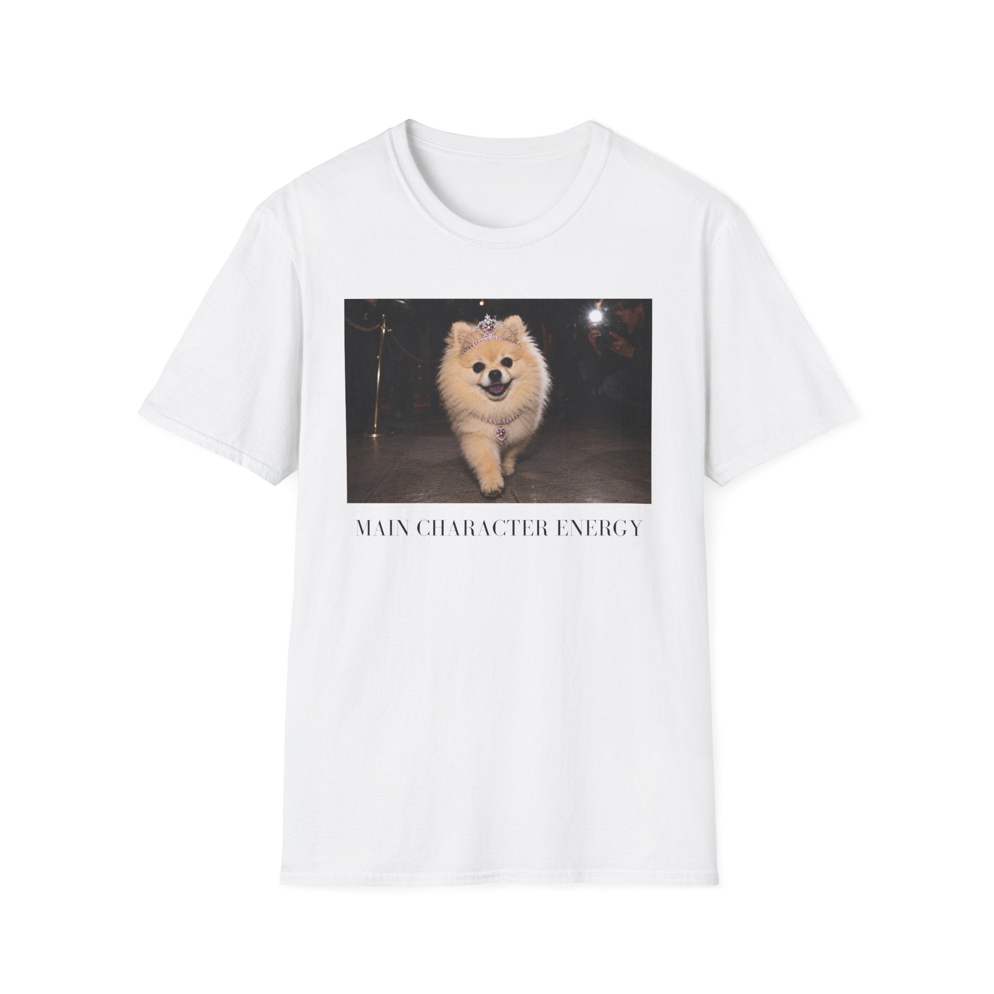Main Character Energy Pomeranian T-Shirt | Dog Mom, Coquette, Y2K Fashion Tee