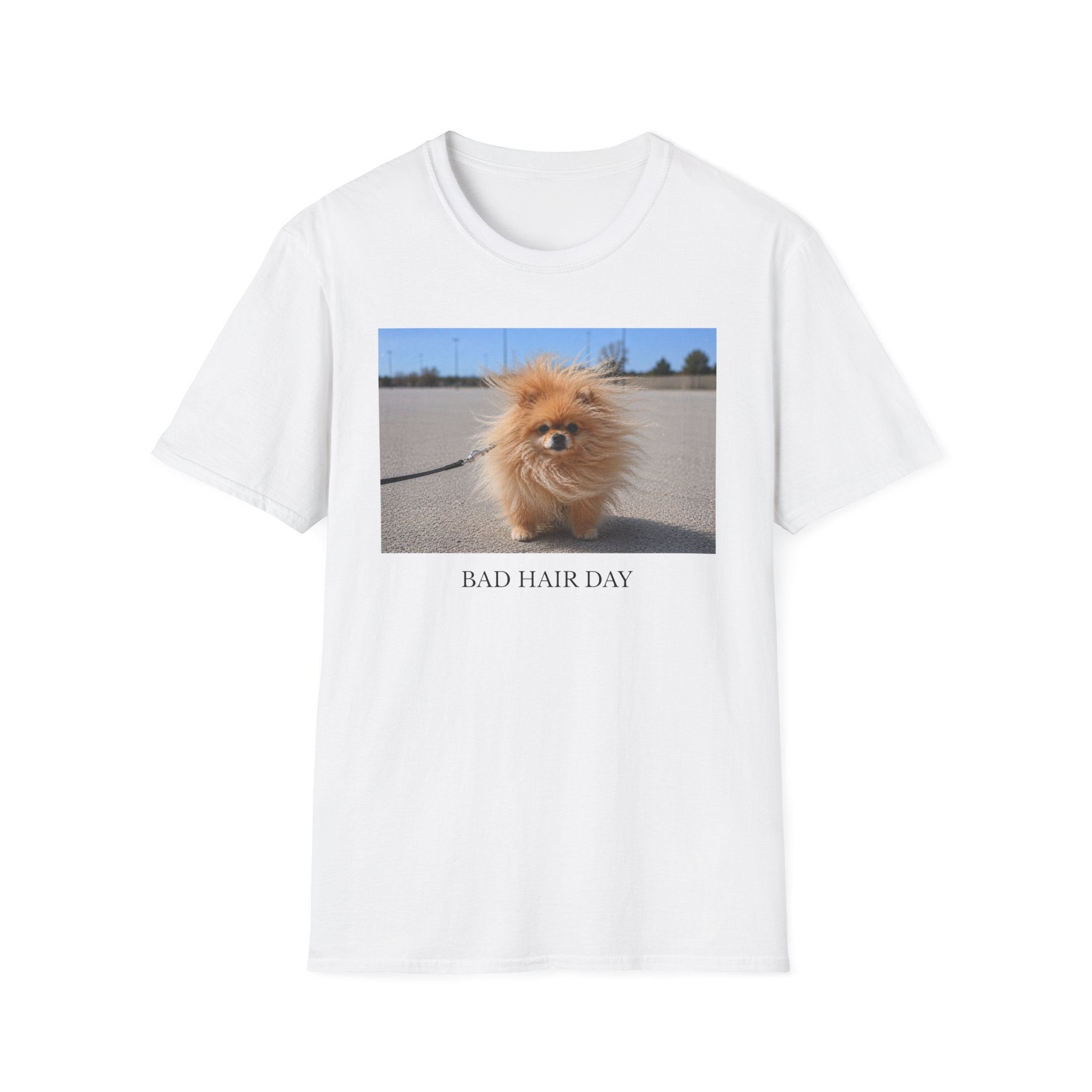 Bad Hair Day Pomeranian Shirt | Funny Dog Lover Unisex Tee