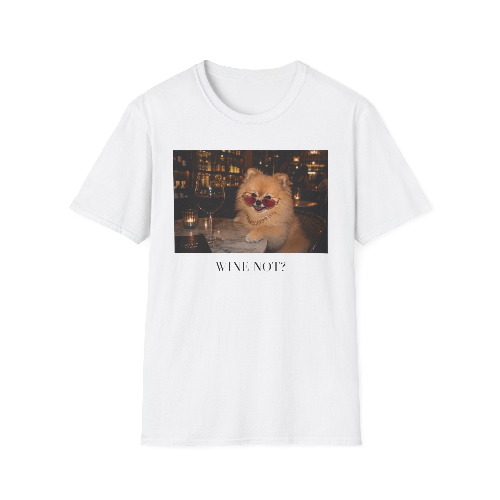 Wine Not? Pomeranian T-Shirt | Funny Dog Lover Tee