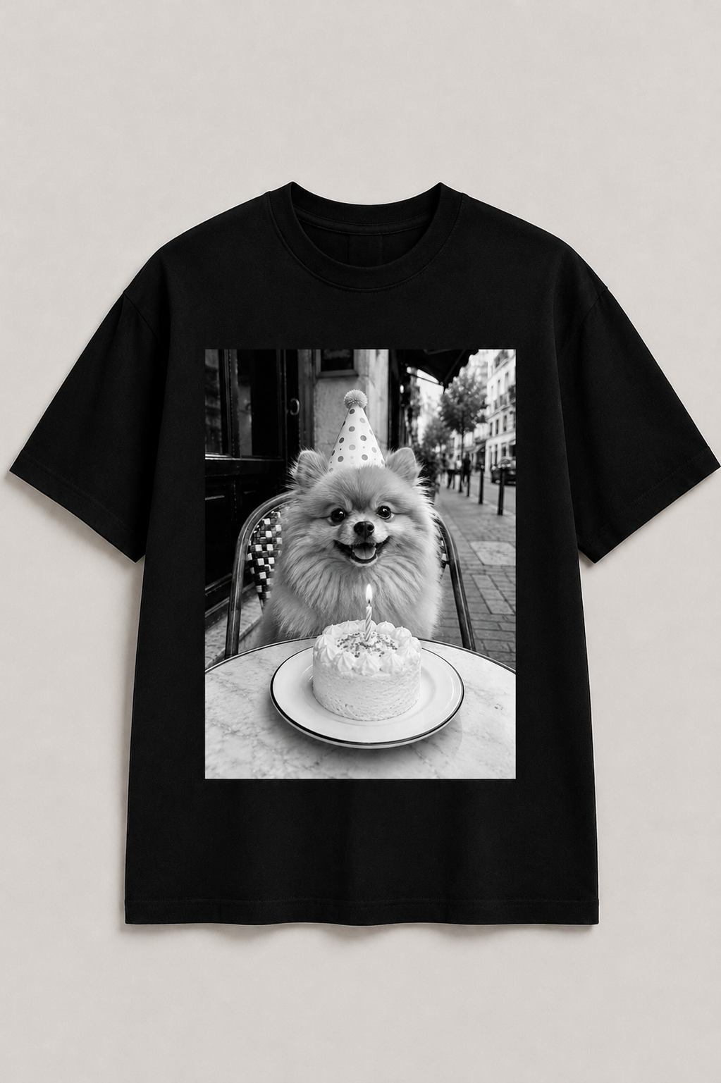 Pomeranian Birthday Shirt | Black & White