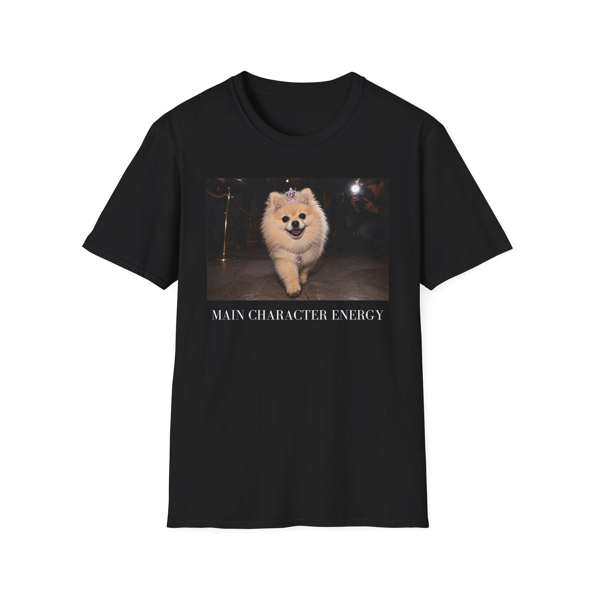 Main Character Energy Pomeranian T-Shirt | Dog Mom, Coquette, Y2K Fashion Tee