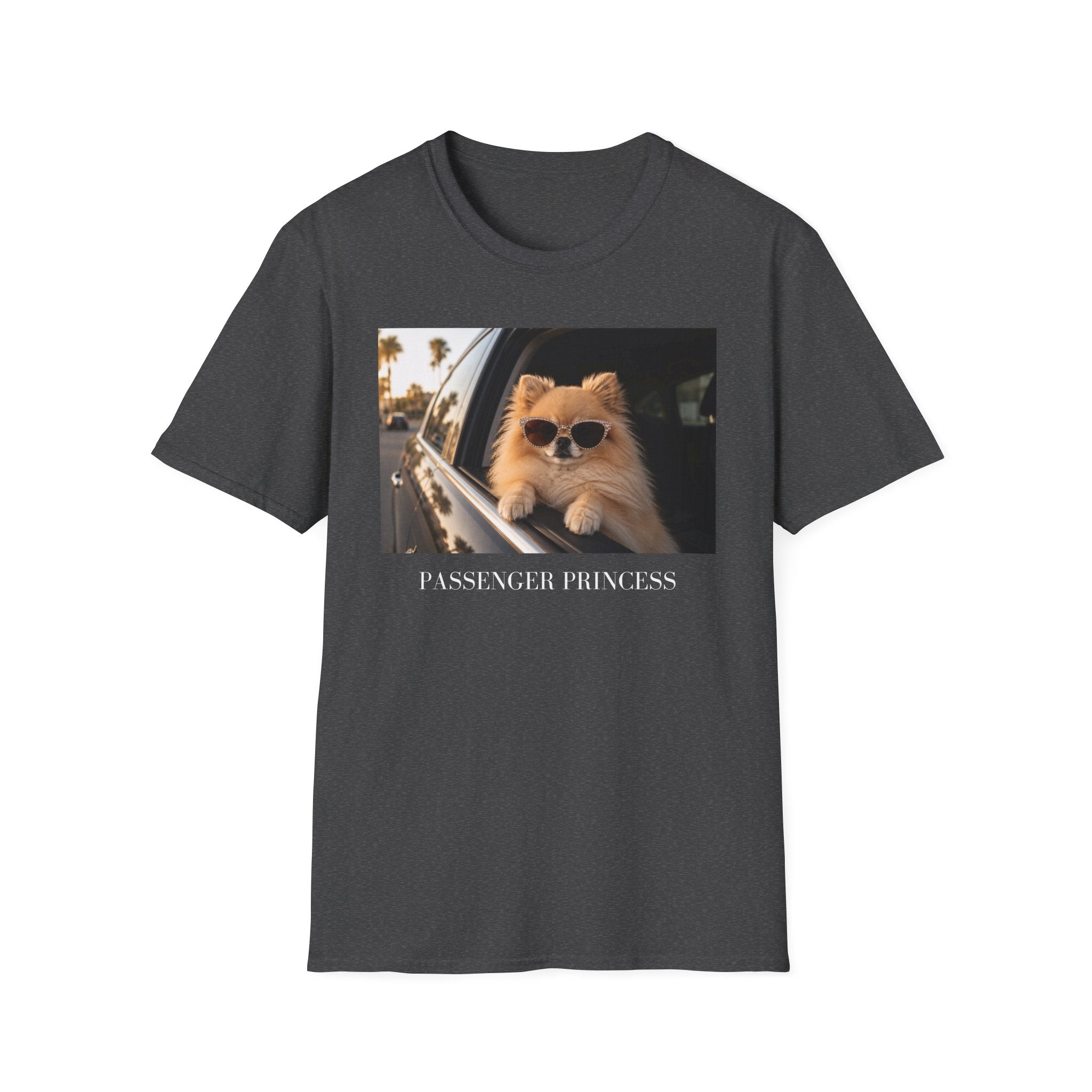 Passenger Princess Pomeranian Shirt | Dog Lover Road Trip Tee