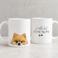 World’s Best Pom Mom Ceramic Mug – Pomeranian Dog Lover Gift