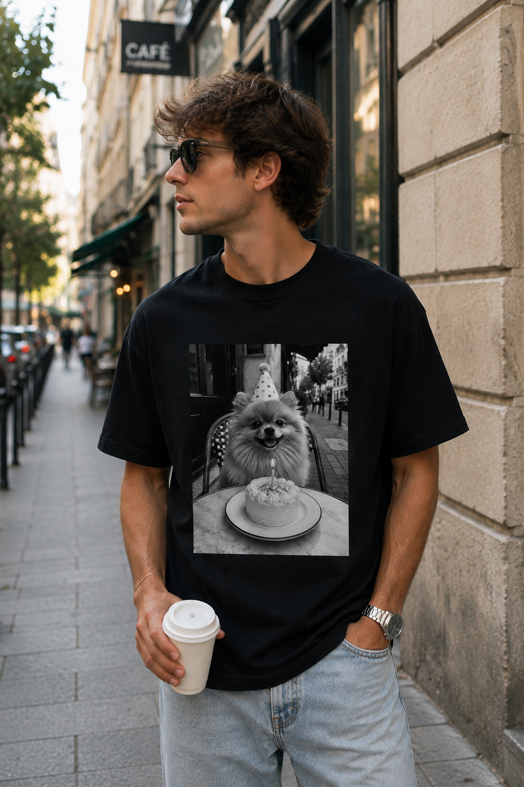 Pomeranian Birthday Shirt | Black & White