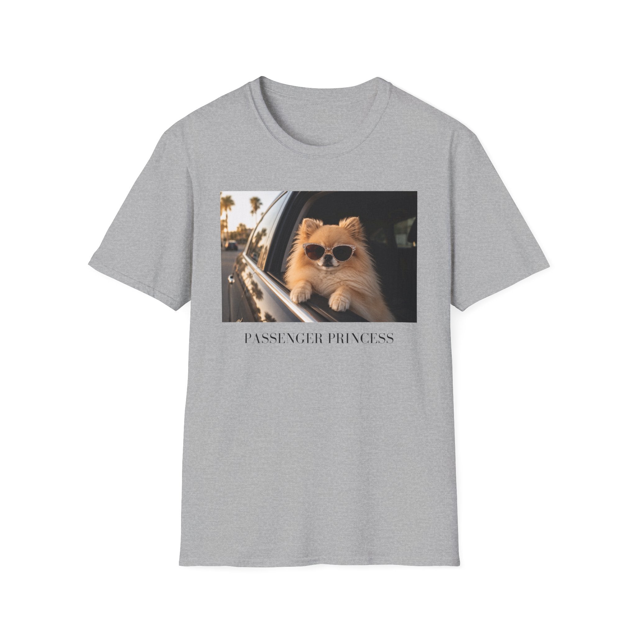 Passenger Princess Pomeranian Shirt | Dog Lover Road Trip Tee
