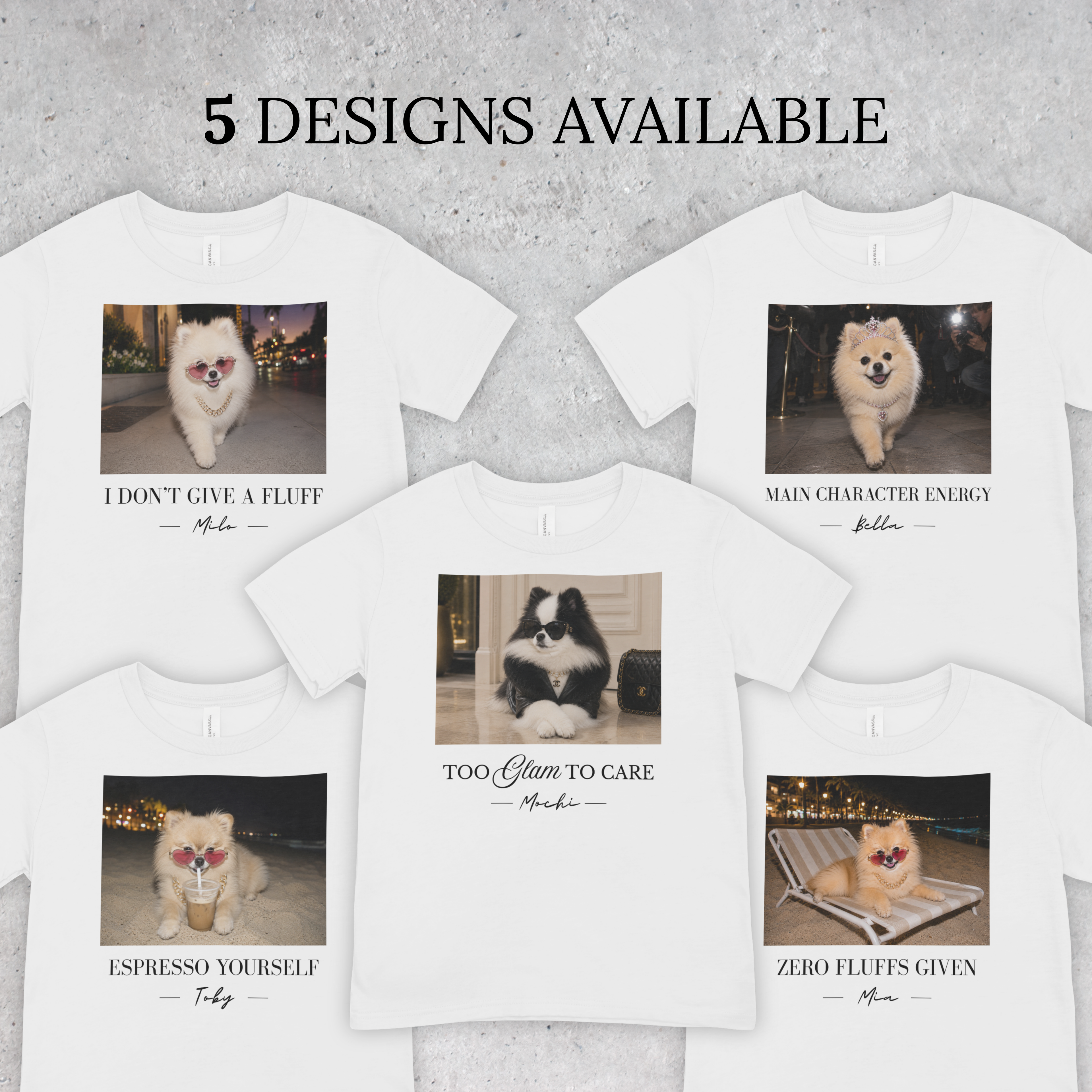 Custom Pomeranian T-Shirt | Dog’s photo & name