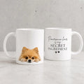 Pomeranian Hair is my Secret Ingredient Mug, Funny Dog Lover Coffee Cup