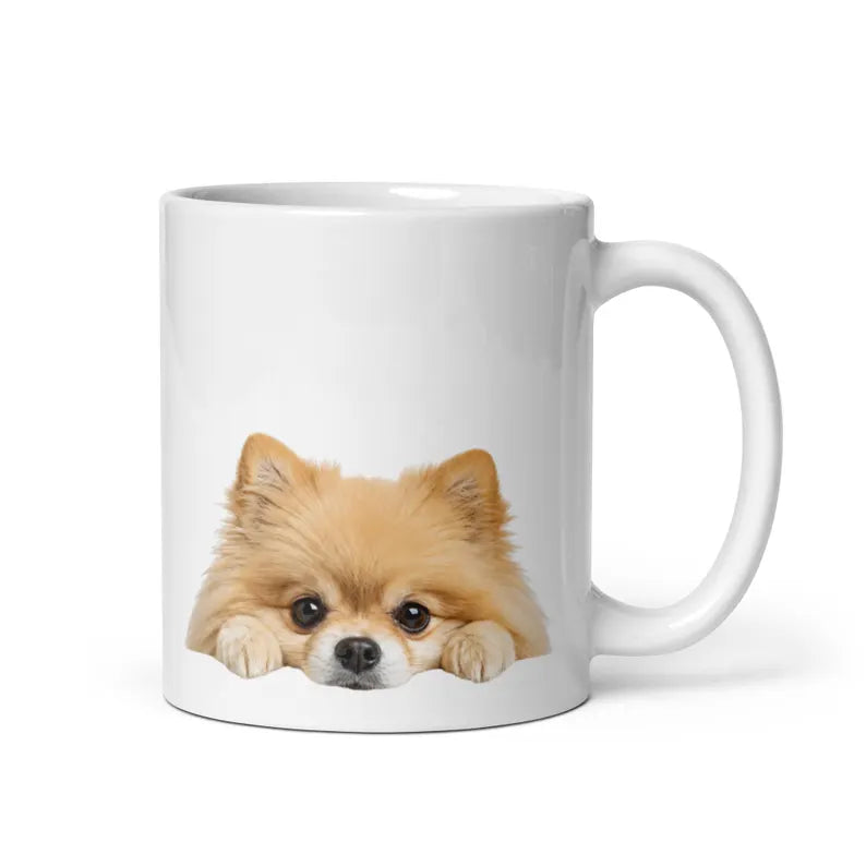World’s Best Pom Mom Ceramic Mug – Pomeranian Dog Lover Gift