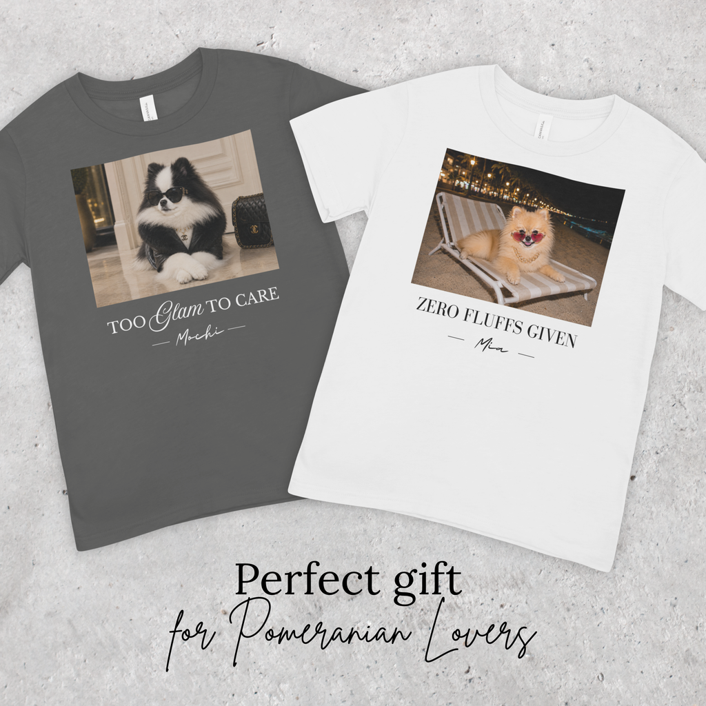 Custom Pomeranian T-Shirt | Dog’s photo & name