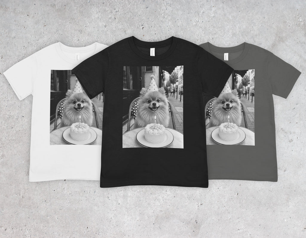 Pomeranian Birthday Shirt | Black & White