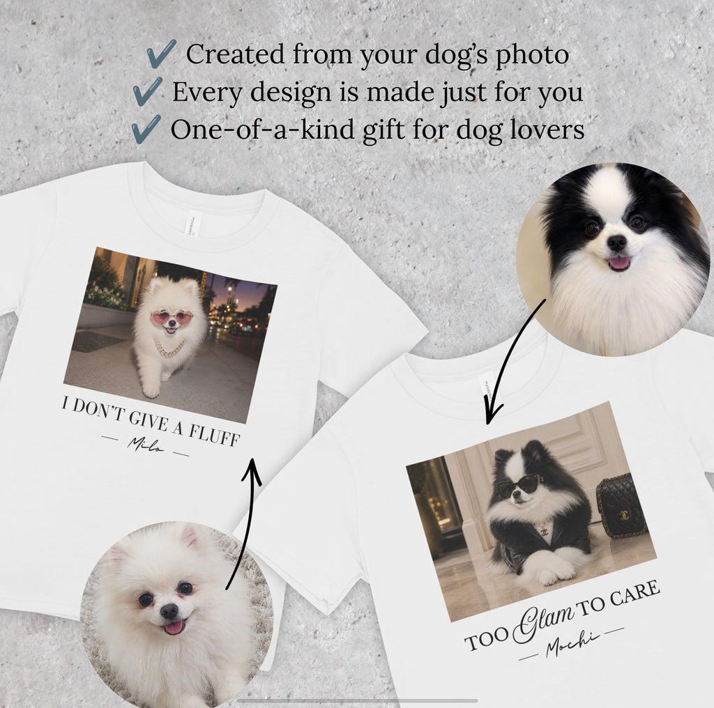 Custom Pomeranian T-Shirt | Dog’s photo & name