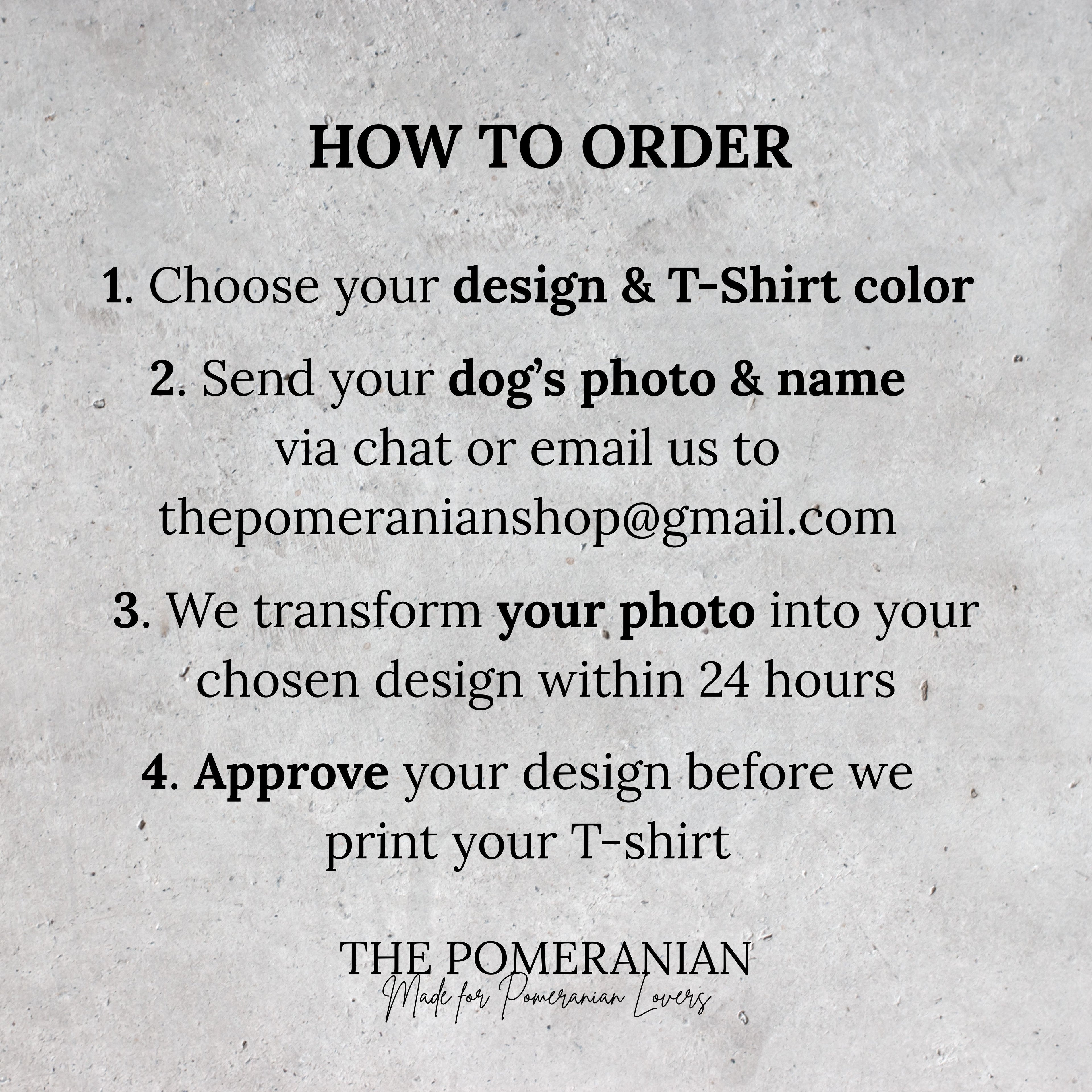 Custom Pomeranian T-Shirt | Dog’s photo & name