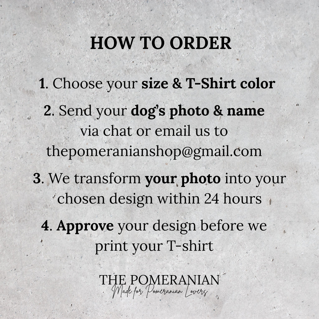 Custom Pomeranian T-Shirt | Personalized Dog Portrait & Name | Pomeranian Mom or Dad | Gift for Pomeranian Lovers