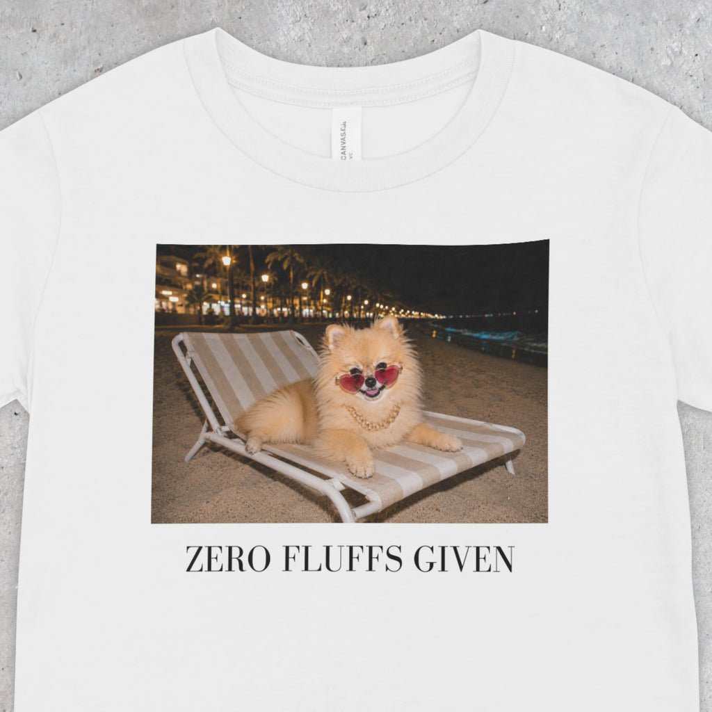 Zero Fluffs Given Pomeranian Shirt | Sassy Dog Mom Tee
