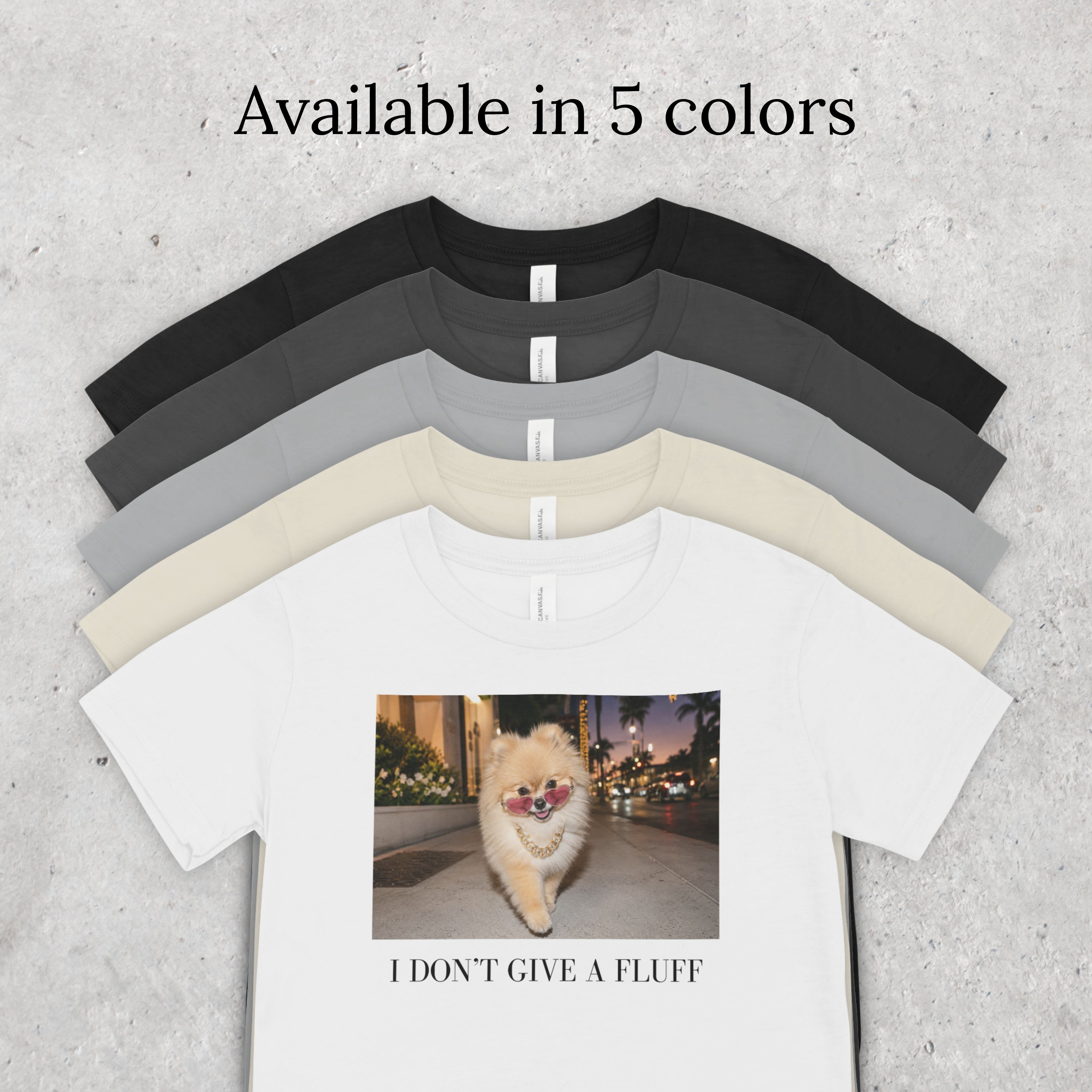 I Don’t Give a Fluff Pomeranian T-Shirt | Funny Dog Mom, Sarcastic Pet Lover Tee