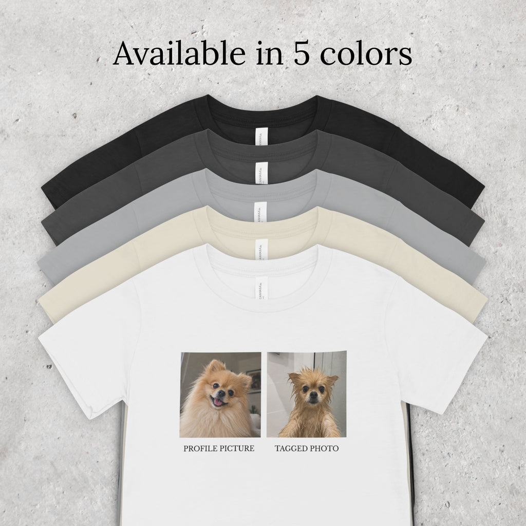 Pomeranian T-Shirt | Profile Picture vs Tagged Photo Dog Meme Tee