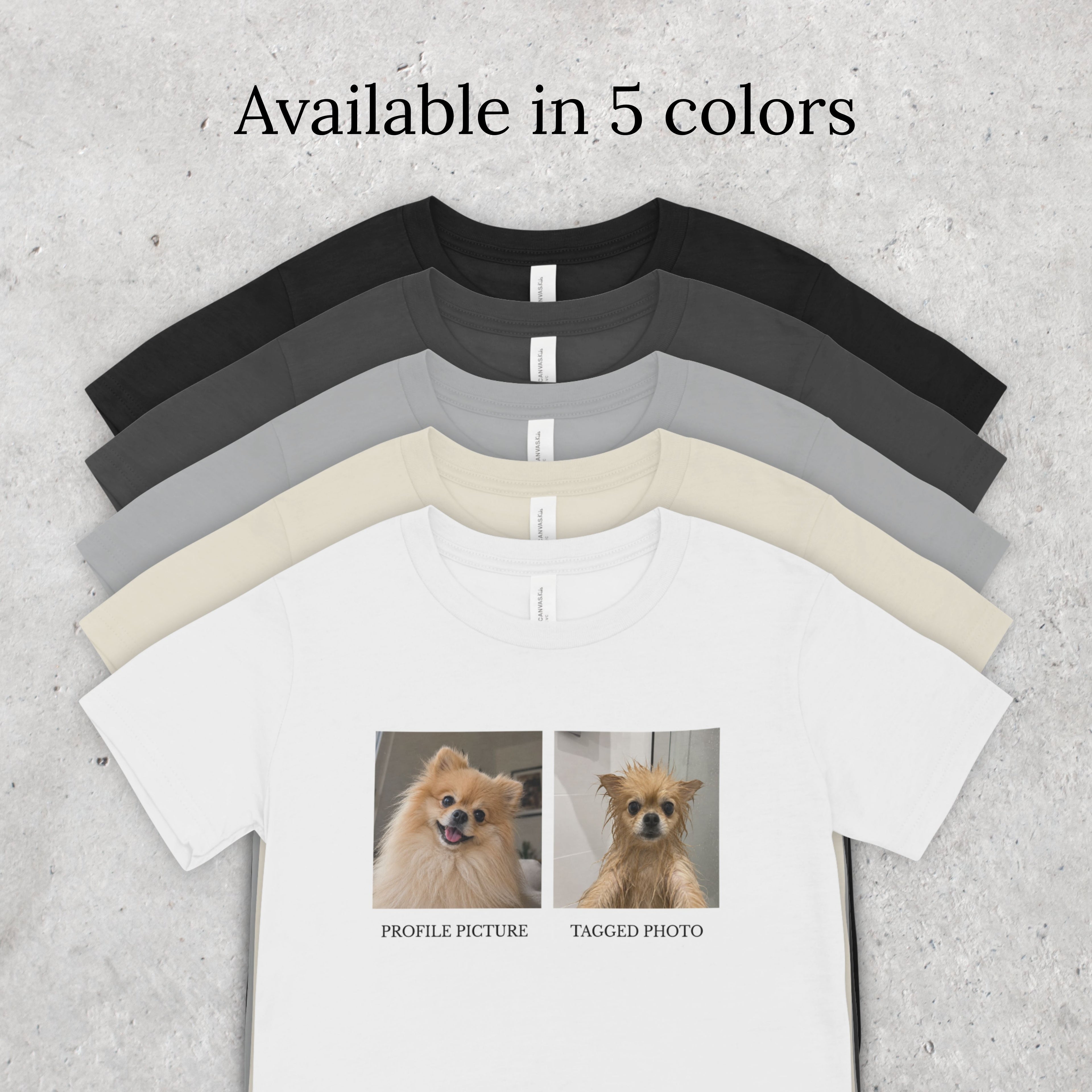 Pomeranian T-Shirt | Profile Picture vs Tagged Photo Dog Meme Tee