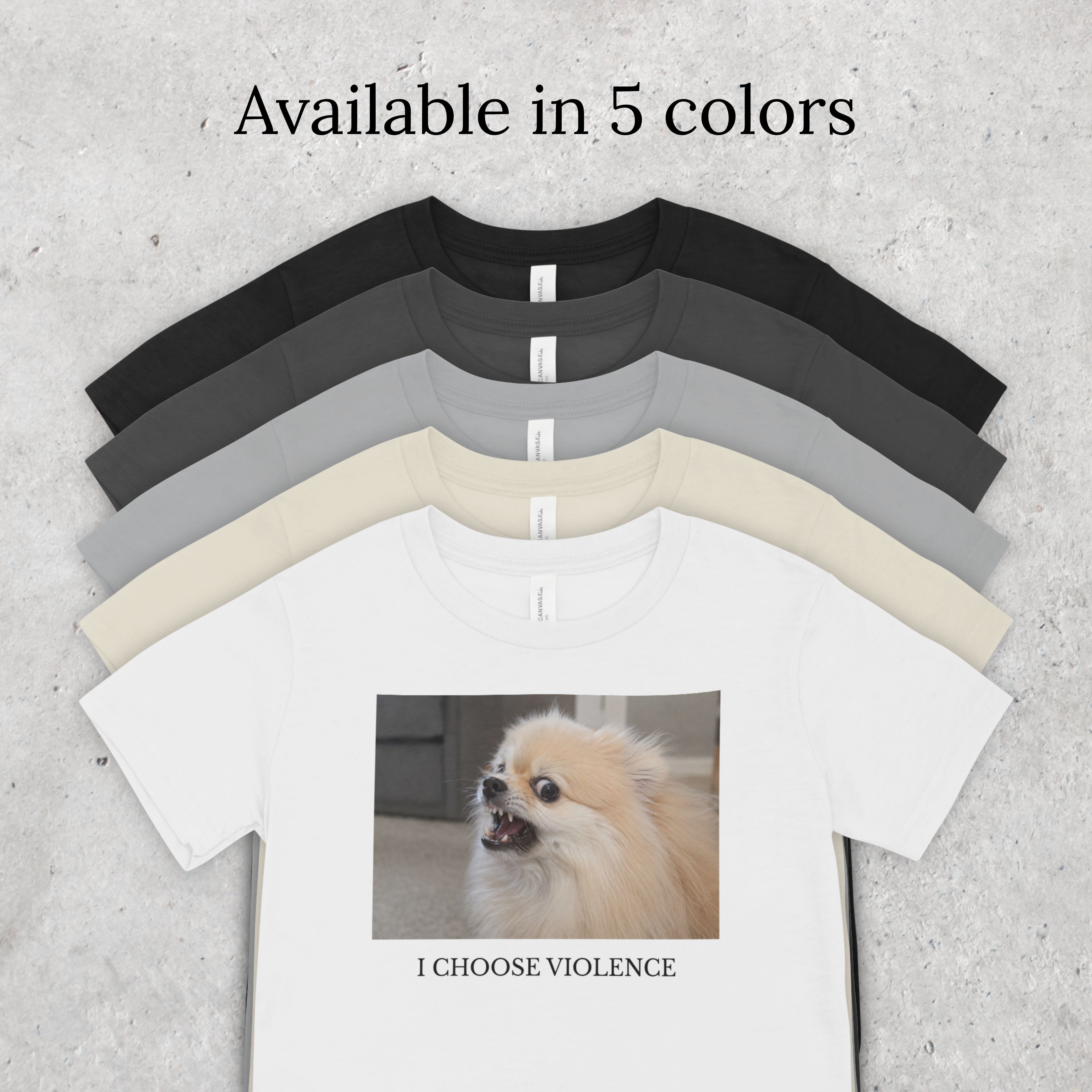 I Choose Violence Pomeranian Shirt, Funny Angry Dog T-Shirt, Cute Pomeranian Gift, Dog Mom Tee, Sassy Pet Lover Shirt
