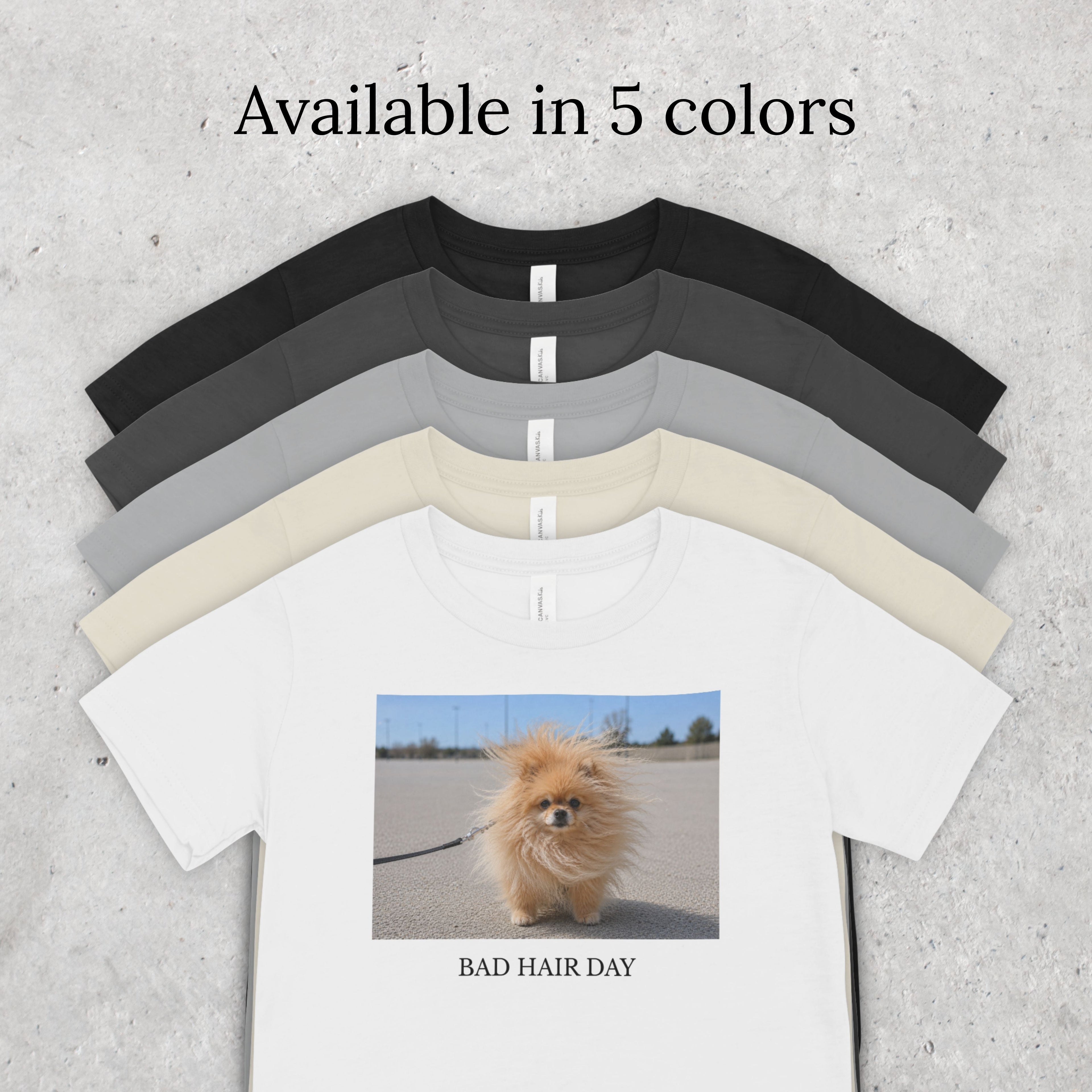 Bad Hair Day Pomeranian Shirt | Funny Dog Lover Unisex Tee
