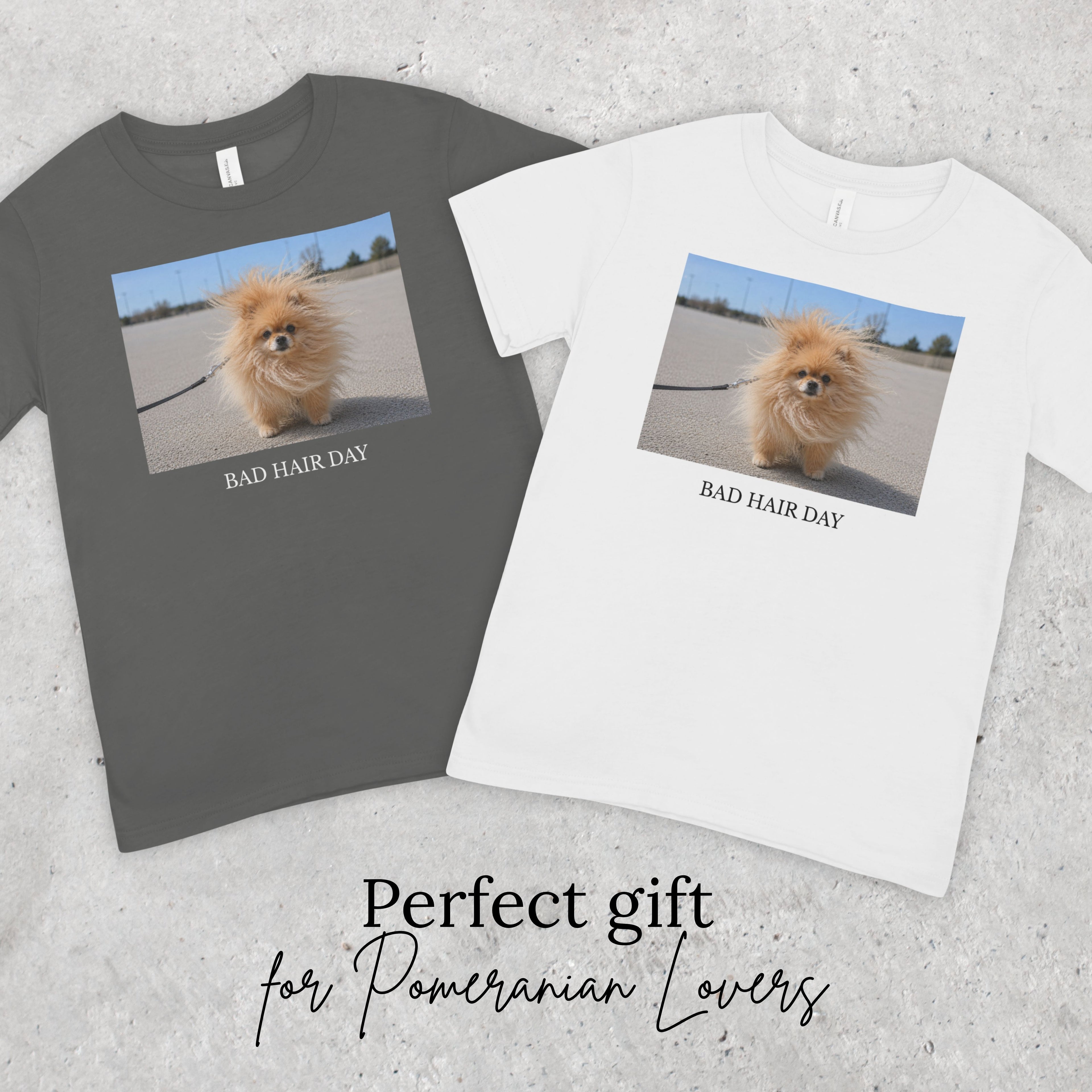 Bad Hair Day Pomeranian Shirt | Funny Dog Lover Unisex Tee