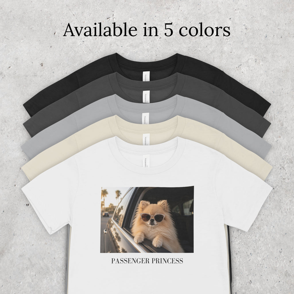 Passenger Princess Pomeranian Shirt | Dog Lover Road Trip Tee