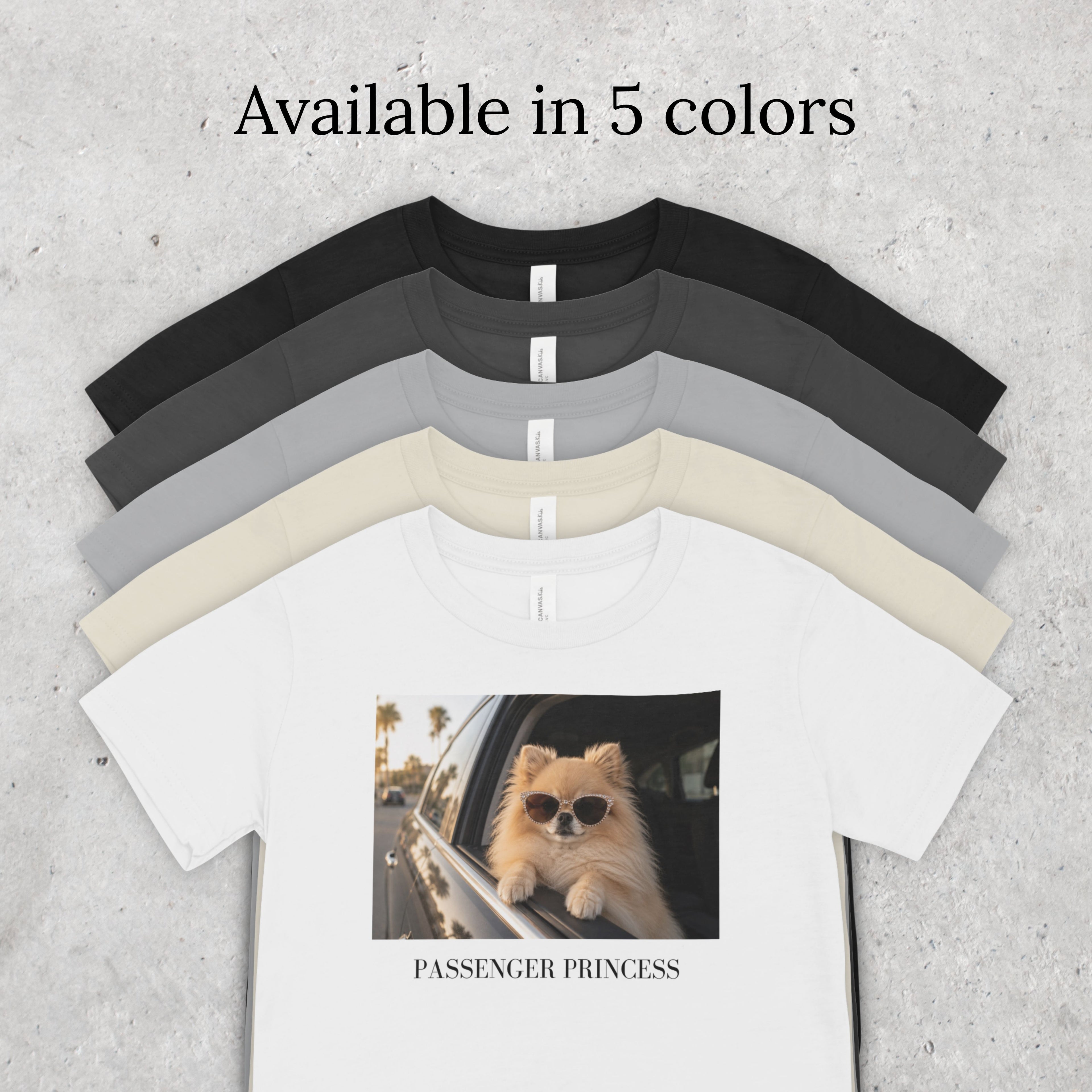 Passenger Princess Pomeranian Shirt | Dog Lover Road Trip Tee