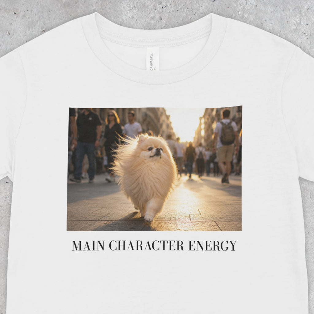 Main Character Energy | Pomeranian Dog Lover Tee