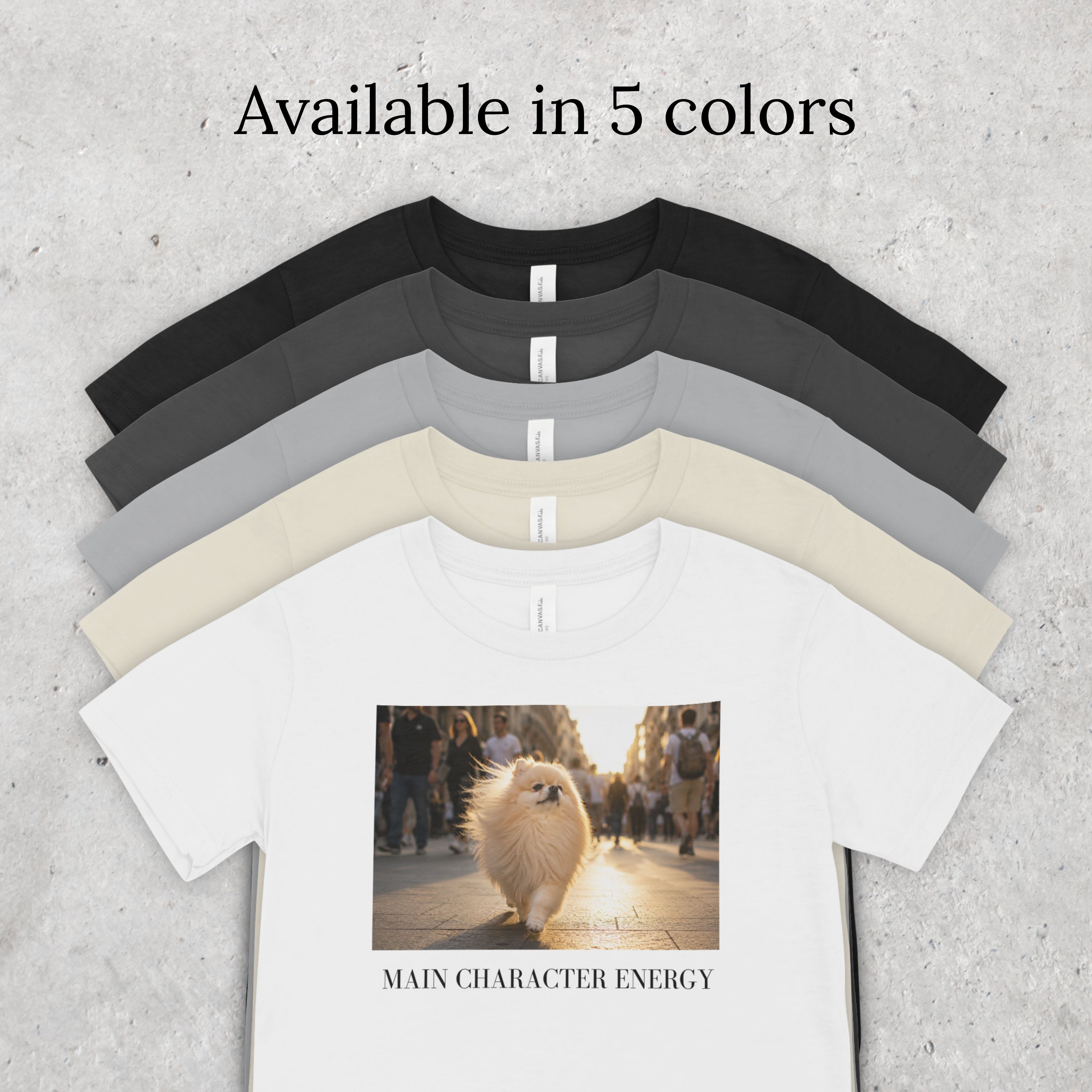 Main Character Energy | Pomeranian Dog Lover Tee