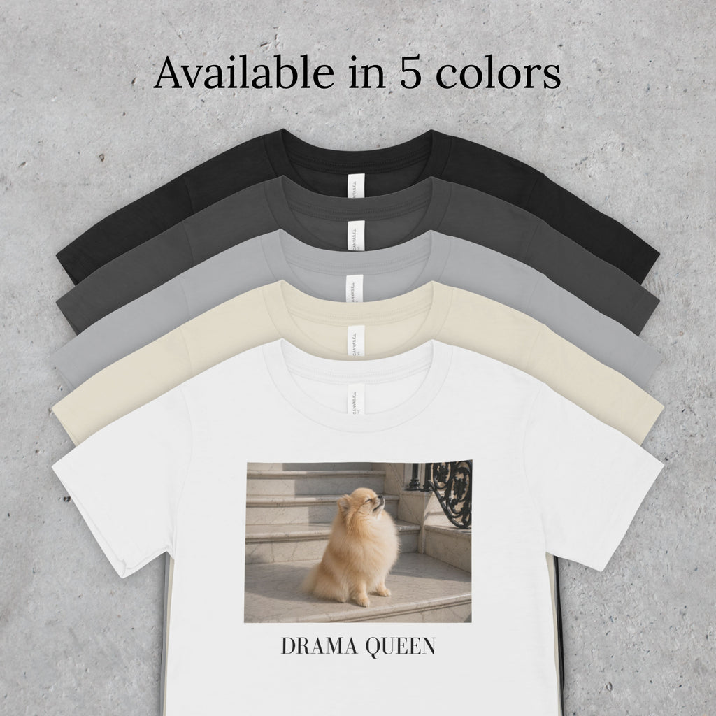 Drama Queen  Pomeranian Shirt | Funny Dog Mom Tee, Pet Lover Gift