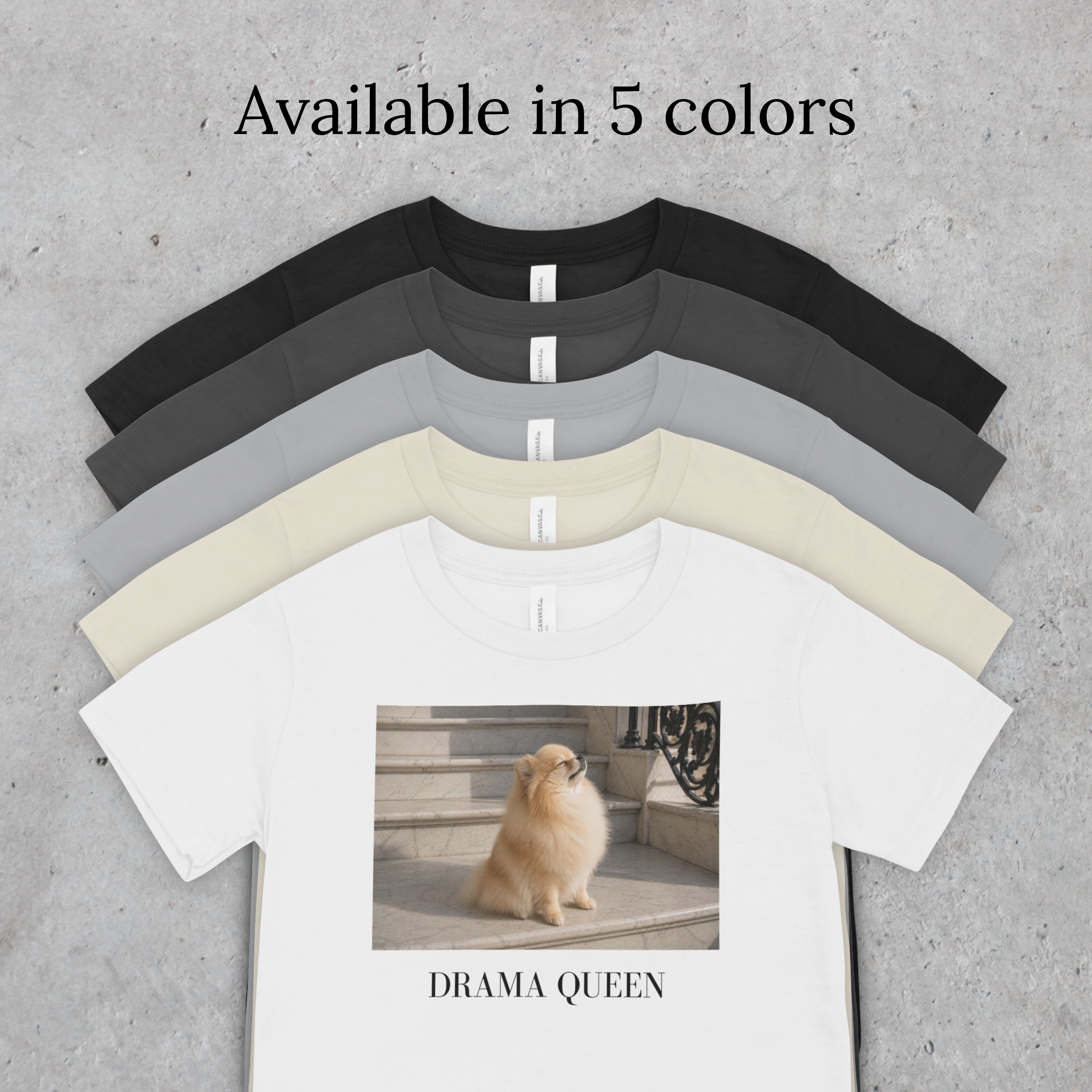 Drama Queen  Pomeranian Shirt | Funny Dog Mom Tee, Pet Lover Gift