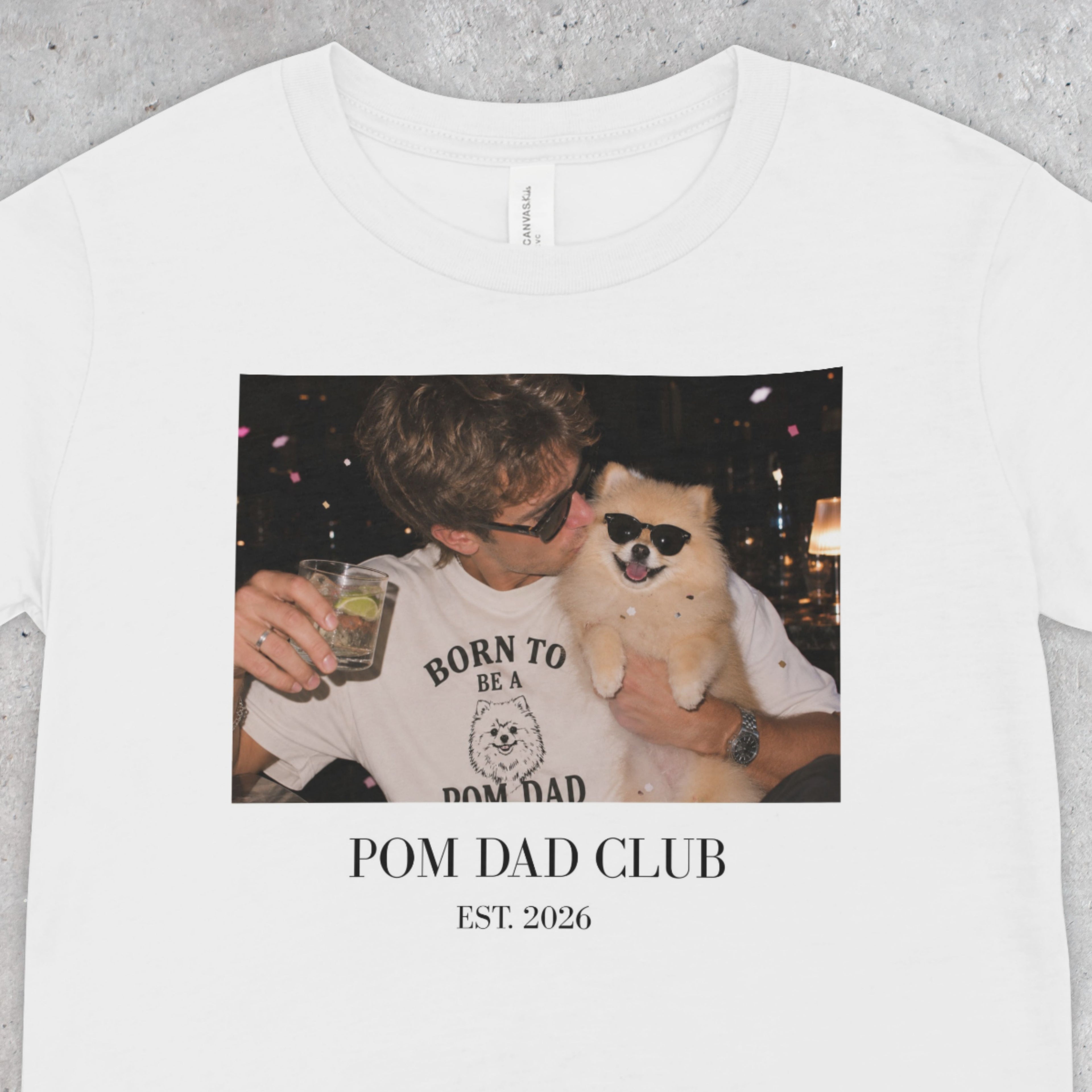 Pom Dad Club Shirt, Dog Dad Gift, Y2K Graphic Tee
