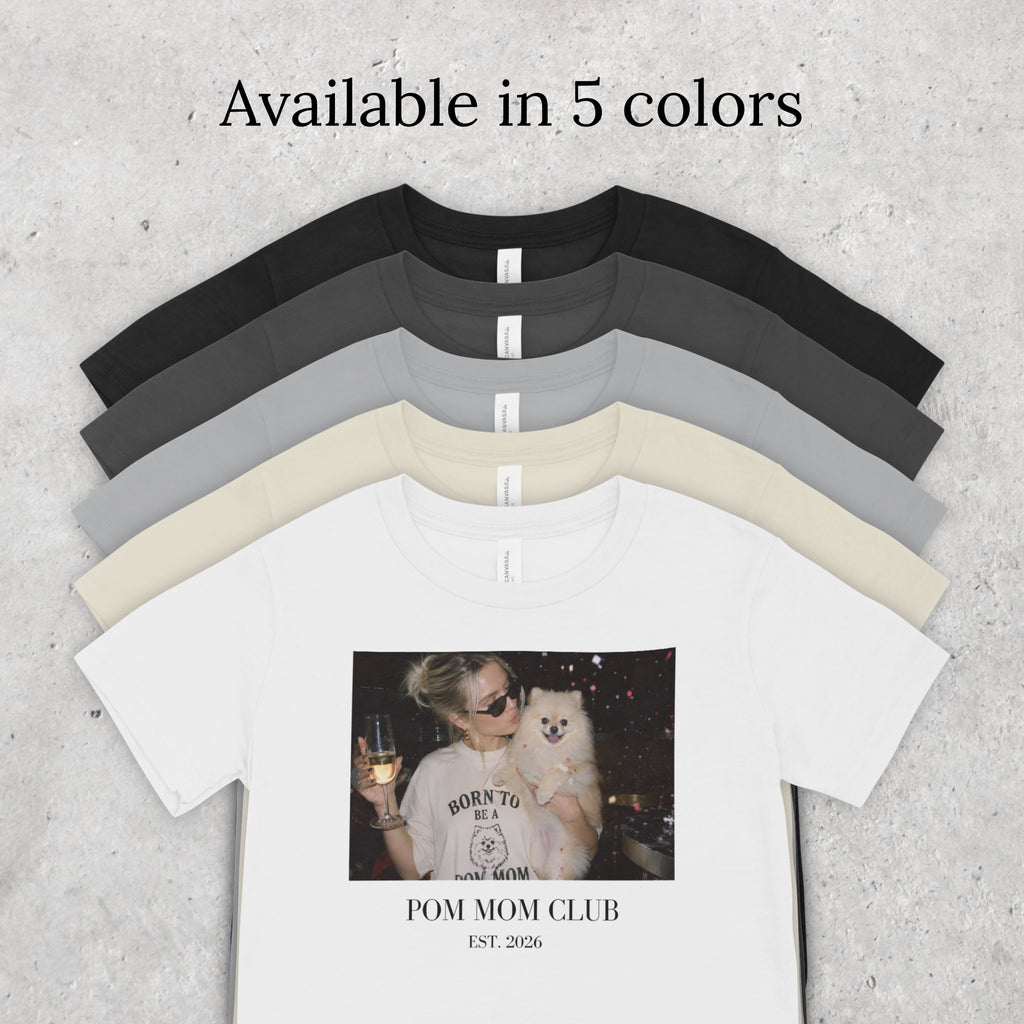 Pom Mom Club Shirt, Dog Mom Gift, Y2K Pomeranian Graphic Tee