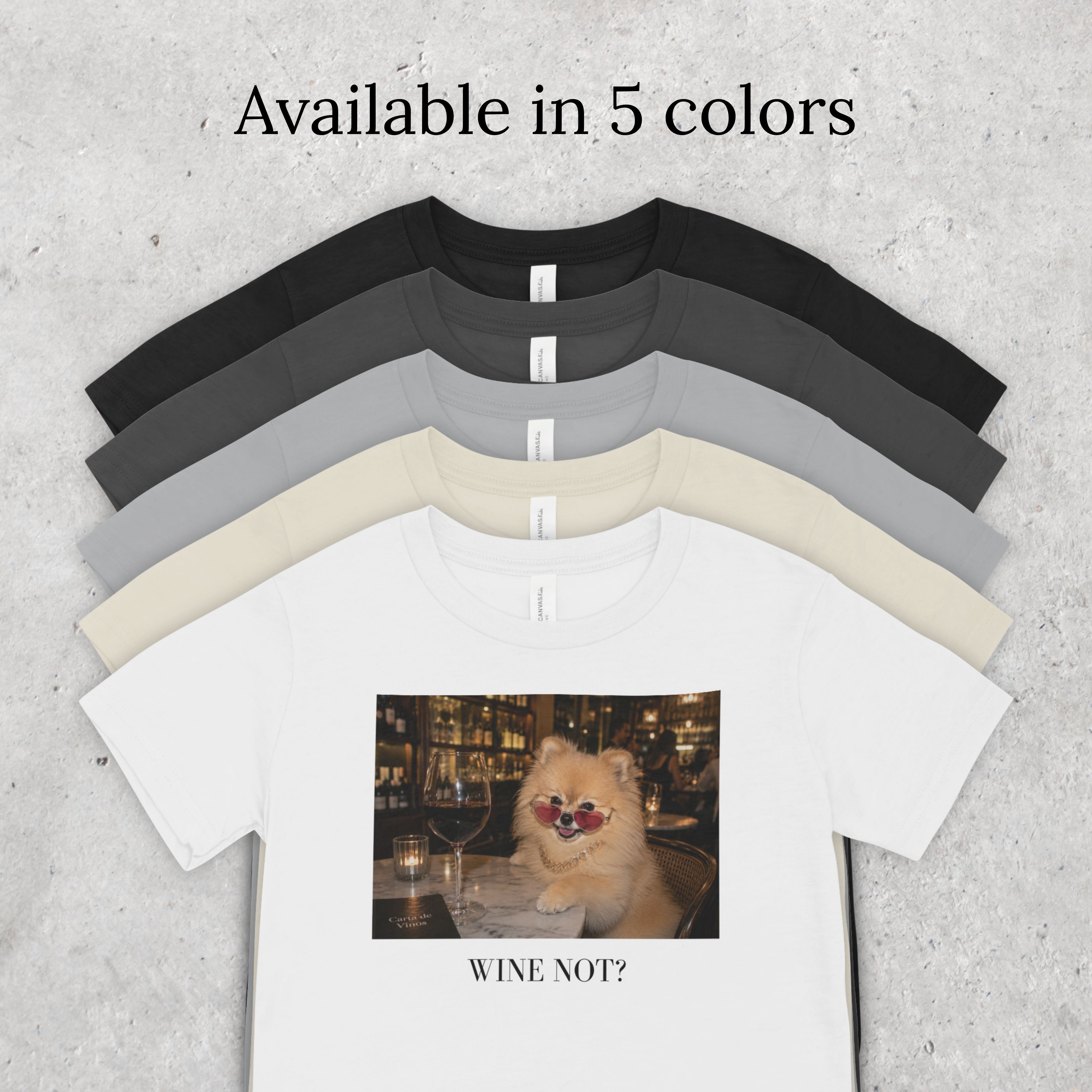 Wine Not? Pomeranian T-Shirt | Funny Dog Lover Tee